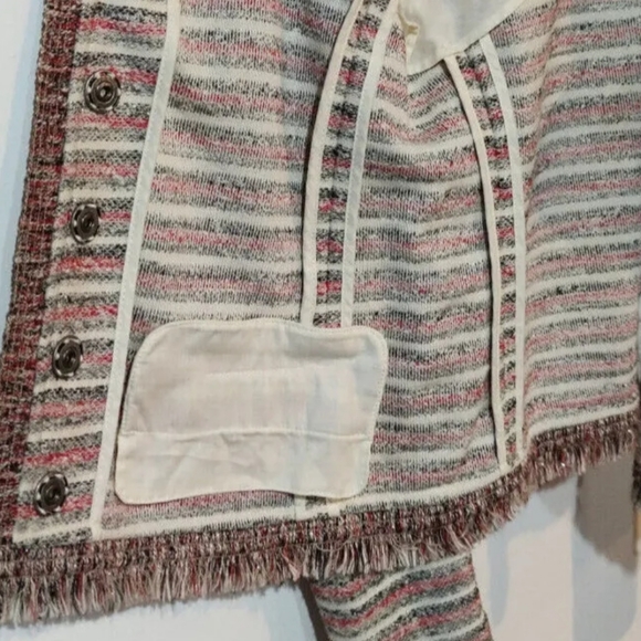 Patrizia Pepe tweed jacket blazer shirt size 44 medium luxury high end  - Picture 4 of 9